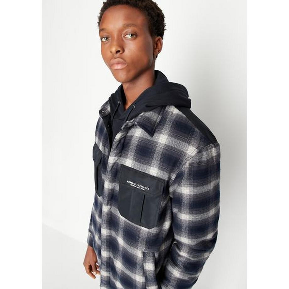 Armani Exchange Camicia Giacca a Quadri  