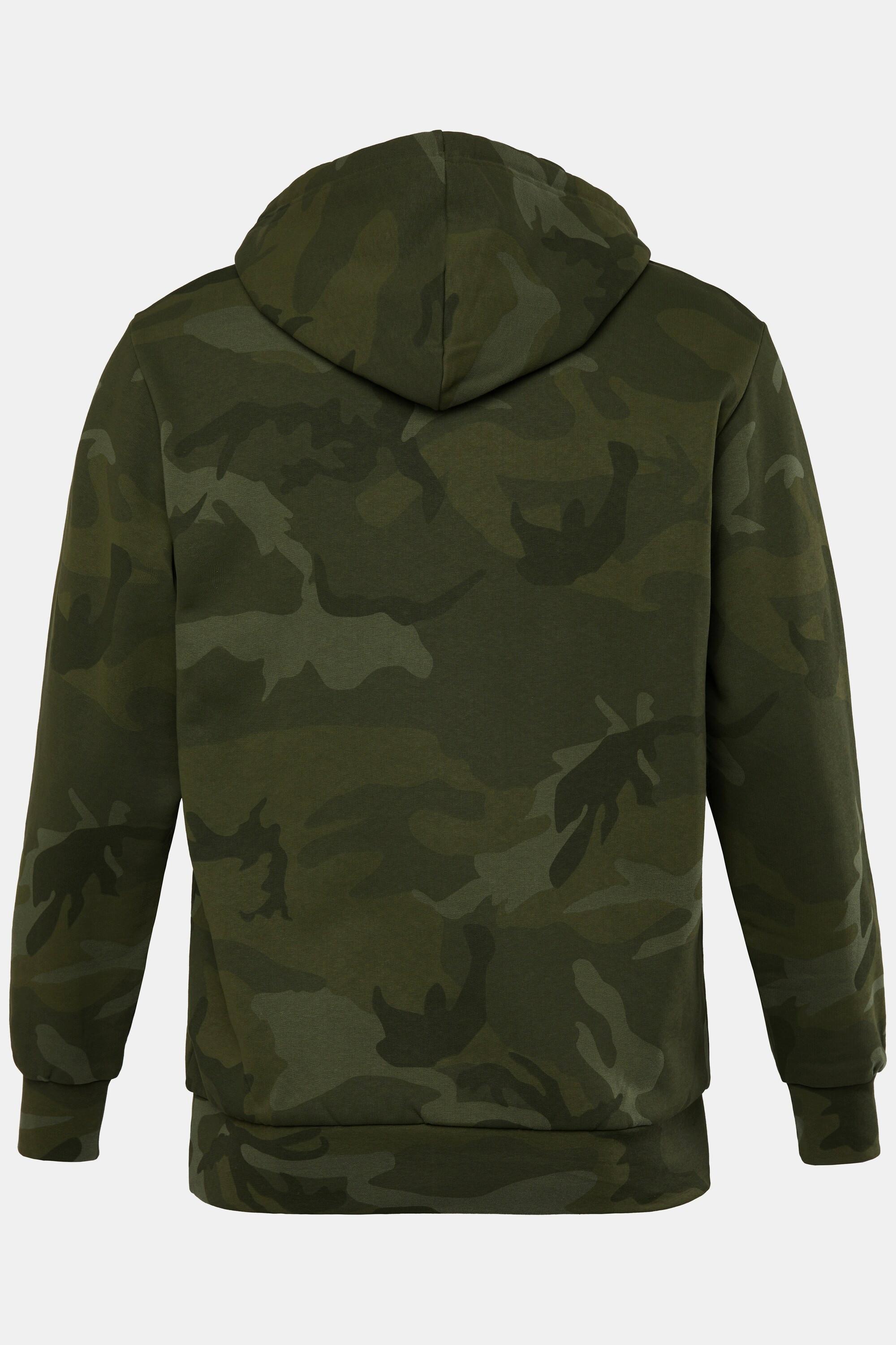 JP1880  Sweat à capuche, effet camouflage, jusqu'au 8 XL 