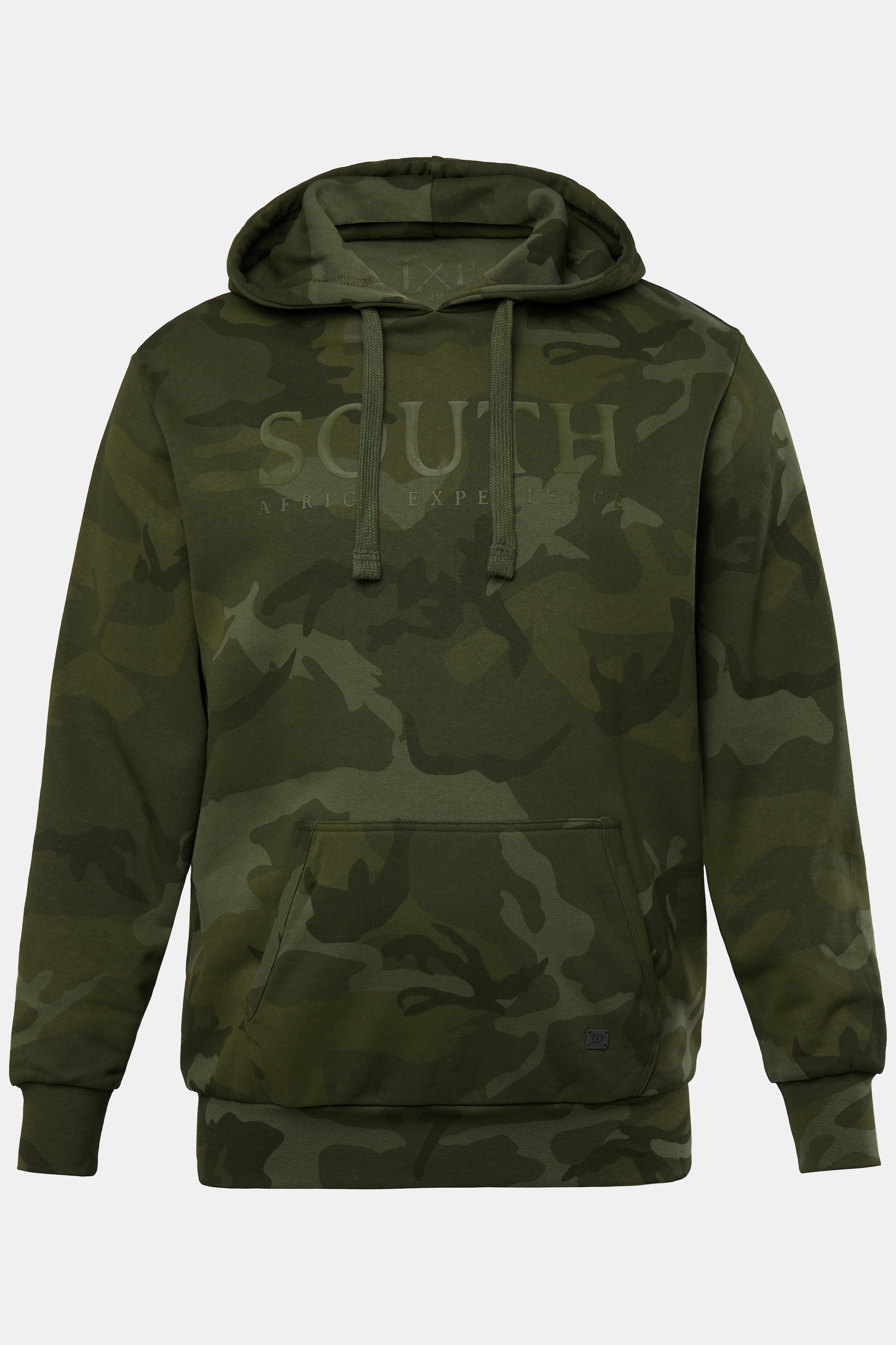 JP1880  Sweat à capuche, effet camouflage, jusqu'au 8 XL 