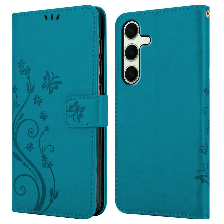 Cadorabo  Samsung Galaxy S24 FE Hülle mit Blumen Muster 