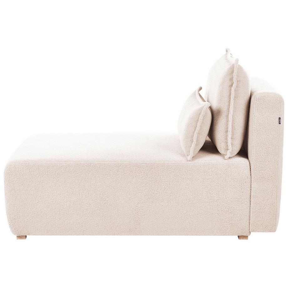 Beliani Chaise longue en Bouclé Minimaliste NERBO  