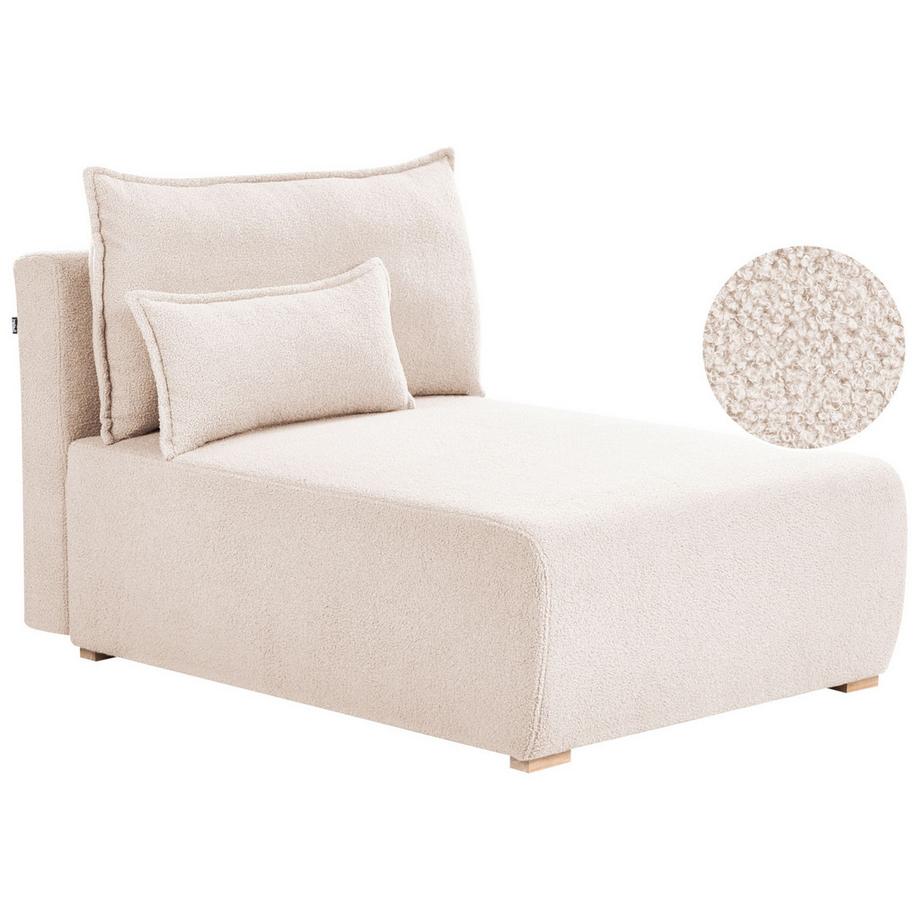 Beliani Chaise longue en Bouclé Minimaliste NERBO  