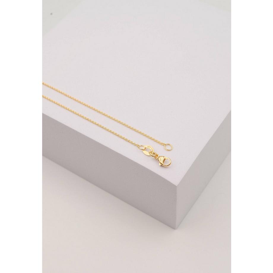 MUAU Schmuck  Collier rond d'forçat en or jaune 750, 1,1mm, 45cm 