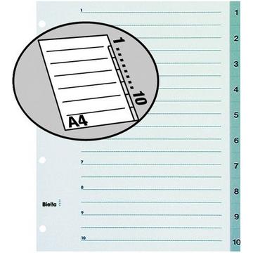 BIELLA Register PP grau A4 47841000 1-10