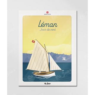 La-Jonx Léman - Jour de vent - Poster  