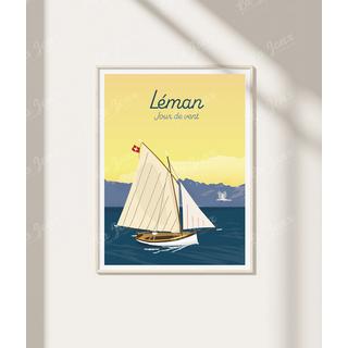 La-Jonx Léman - Jour de vent - Poster  