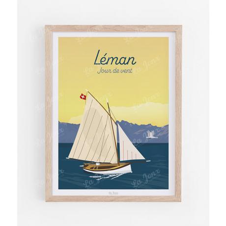 La-Jonx Léman - Jour de vent - Poster  