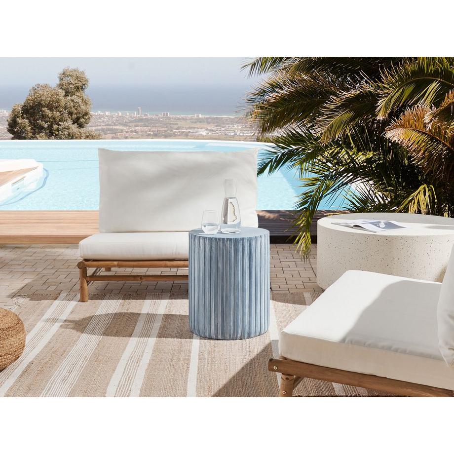 Beliani Beistelltisch aus Magnesiumoxid Retro AMARO  