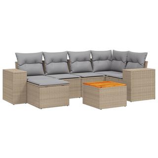 VidaXL set divano da giardino Polirattan  