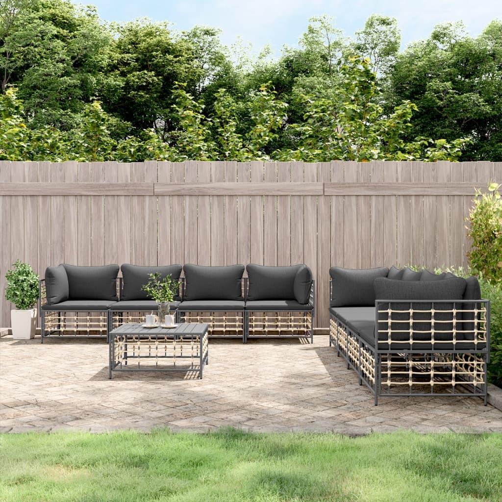 VidaXL Garten lounge set poly-rattan  