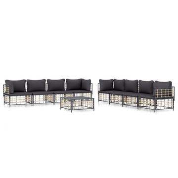 Garten lounge set poly-rattan