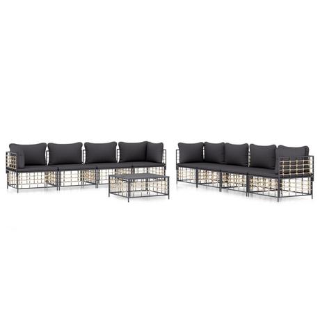 VidaXL Garten lounge set poly-rattan  