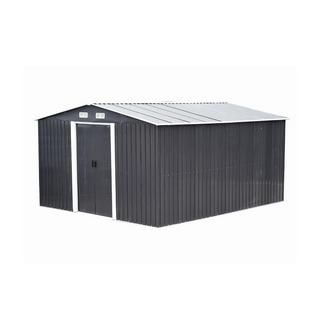 Vente-unique Gerätehaus Gartenhaus - Stahl - 13m² - MANSO  