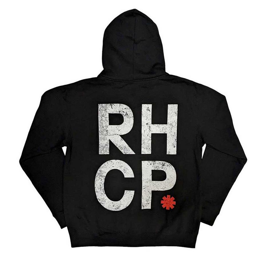 Red Hot Chili Peppers Felpa Con Cappuccio E Zip Intera Asterisco  