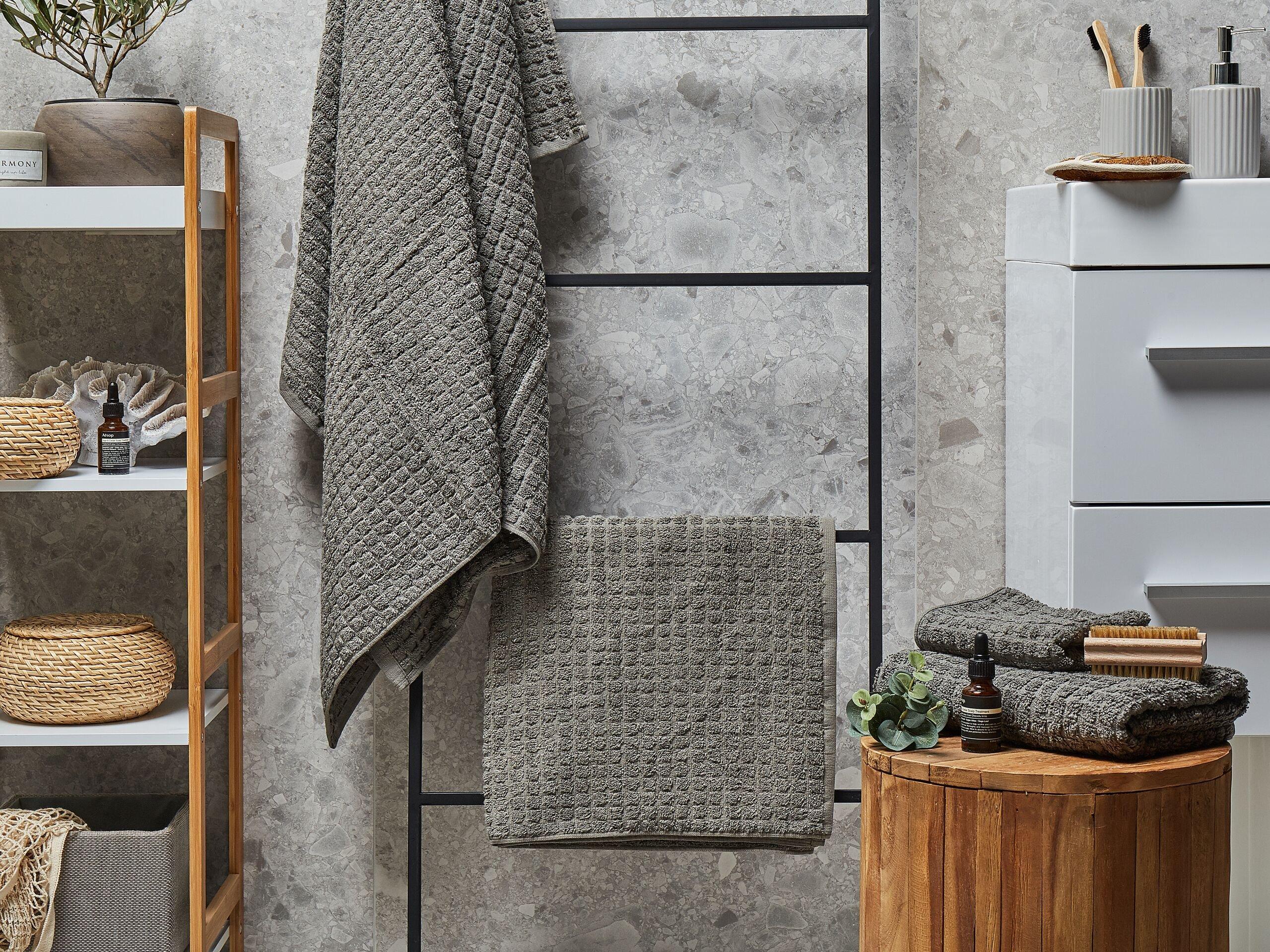 Beliani Lot de 4 serviettes en Coton ATAI  