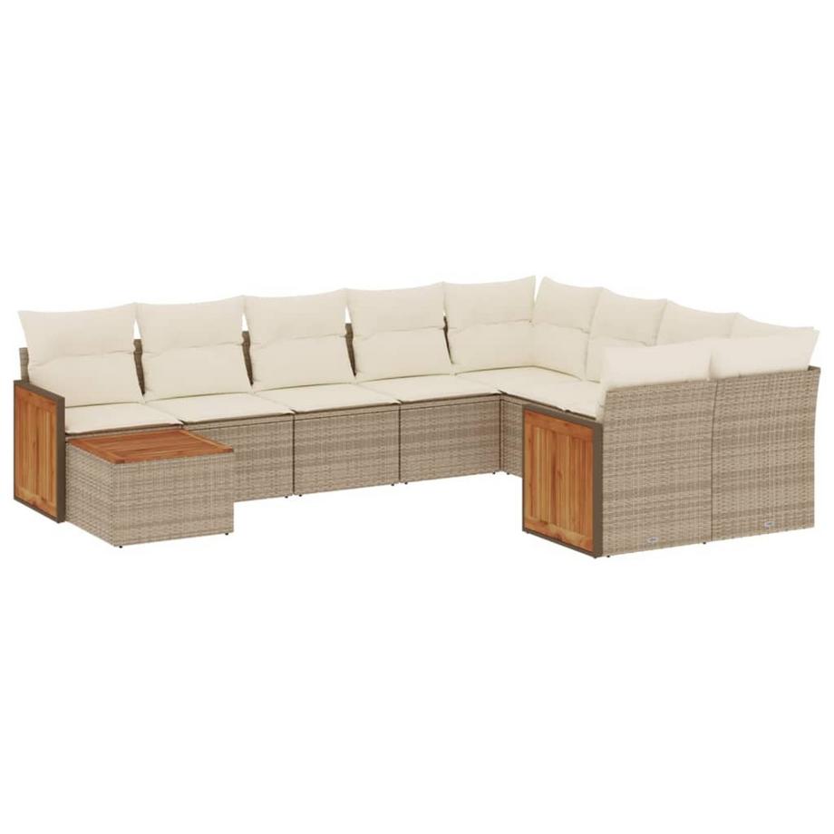 Ensemble de canapés de jardin rotin synthétique