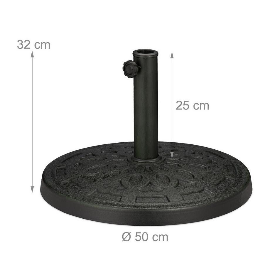B2X Pied de parasol aspect fonte  