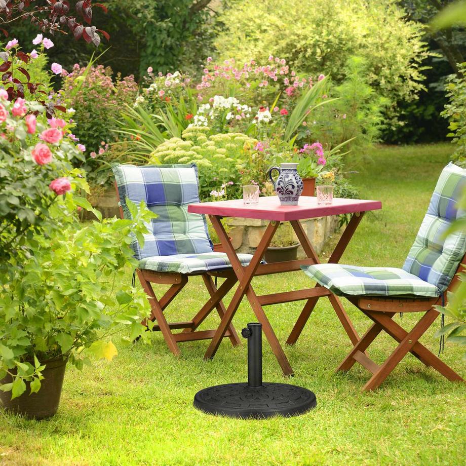 B2X Pied de parasol aspect fonte  