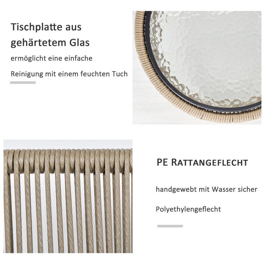 Outsunny Ensemble de meubles de jardin  