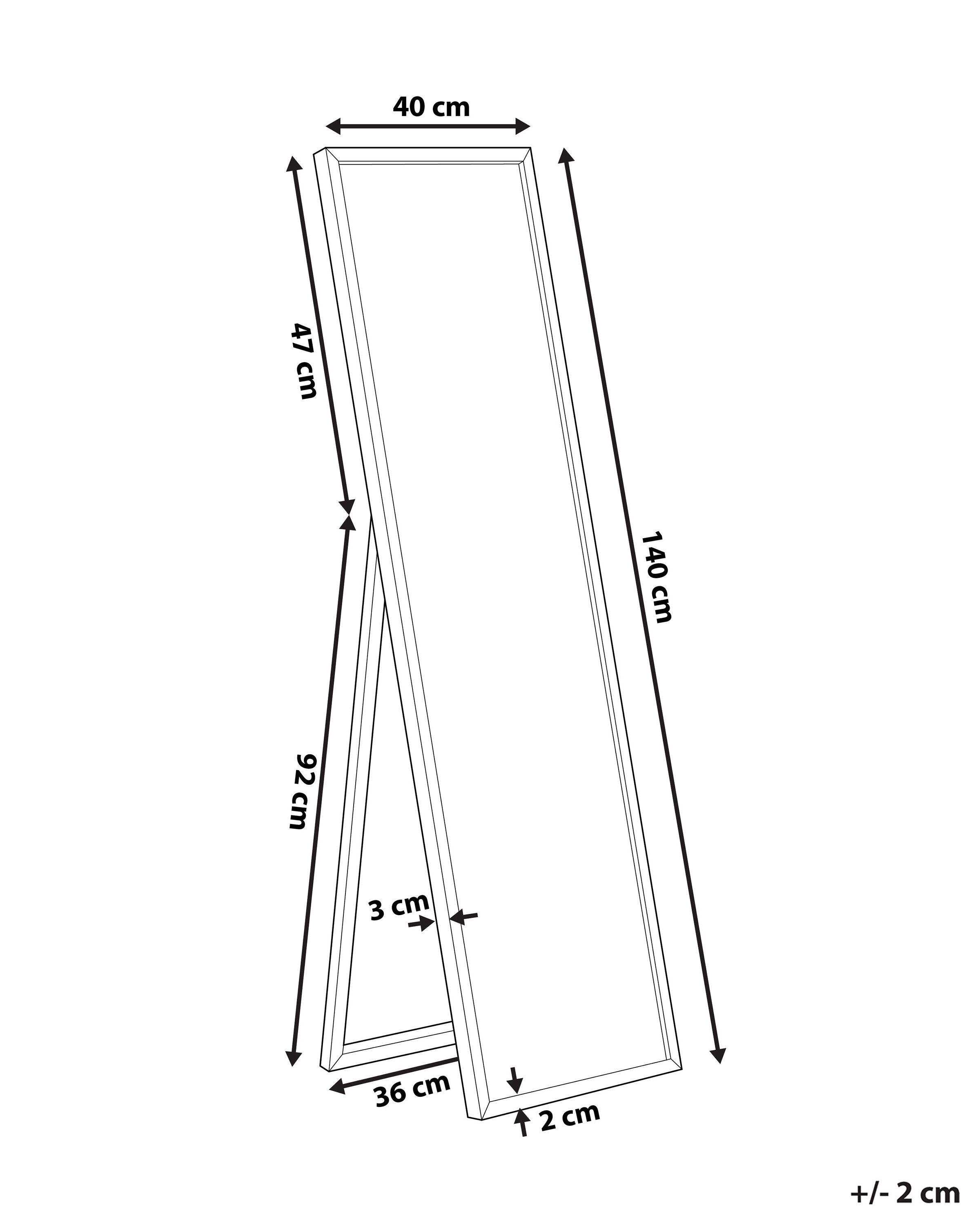 Beliani Miroir sur pied en Matière synthétique Moderne BRECEY  