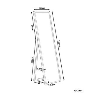 Beliani Miroir sur pied en Matière synthétique Moderne BRECEY  