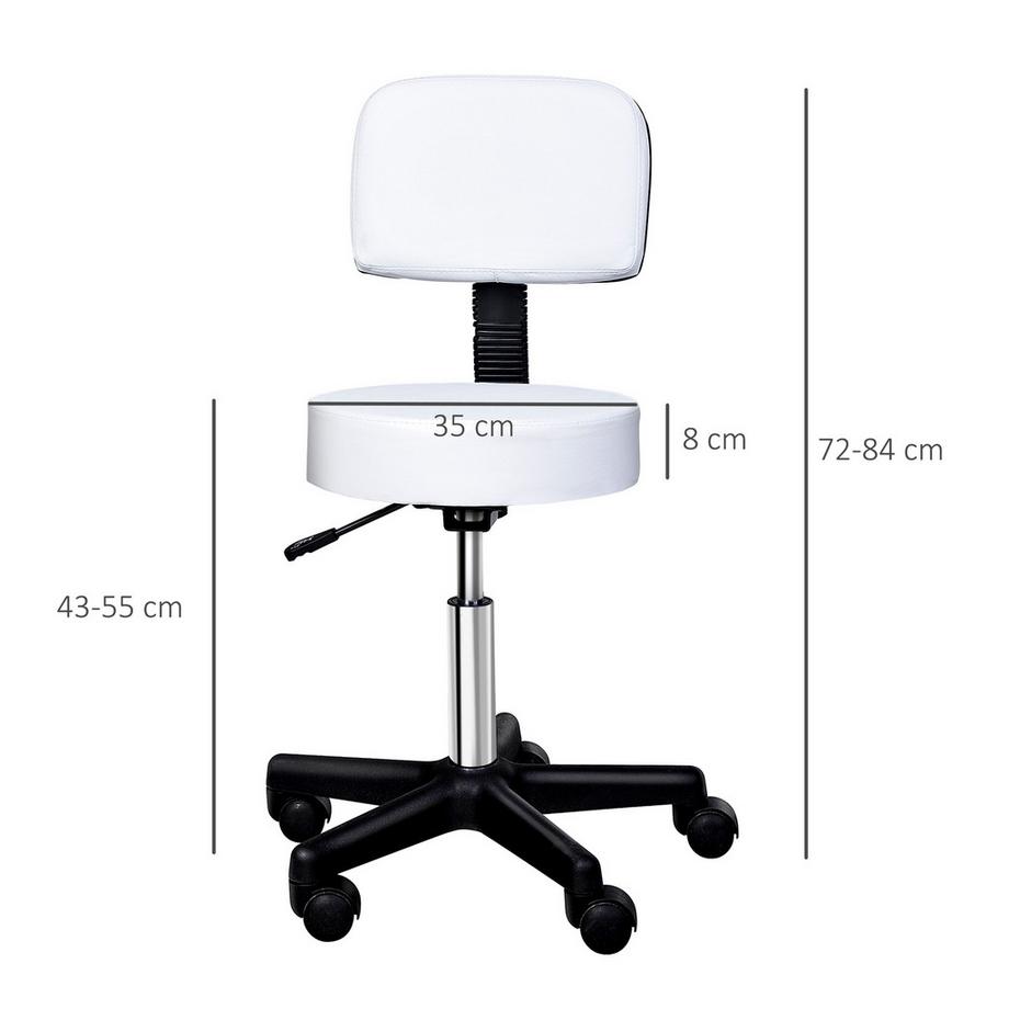 HOMCOM Tabouret de travail  