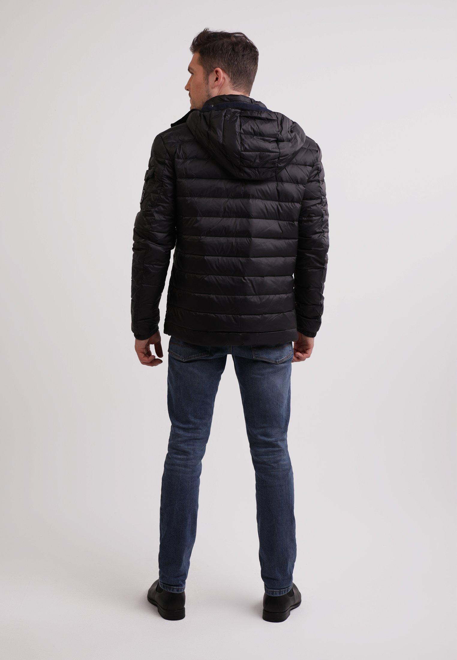 CASH-MERE.CH Piumino con Cappuccio Fodera in Cashmere  