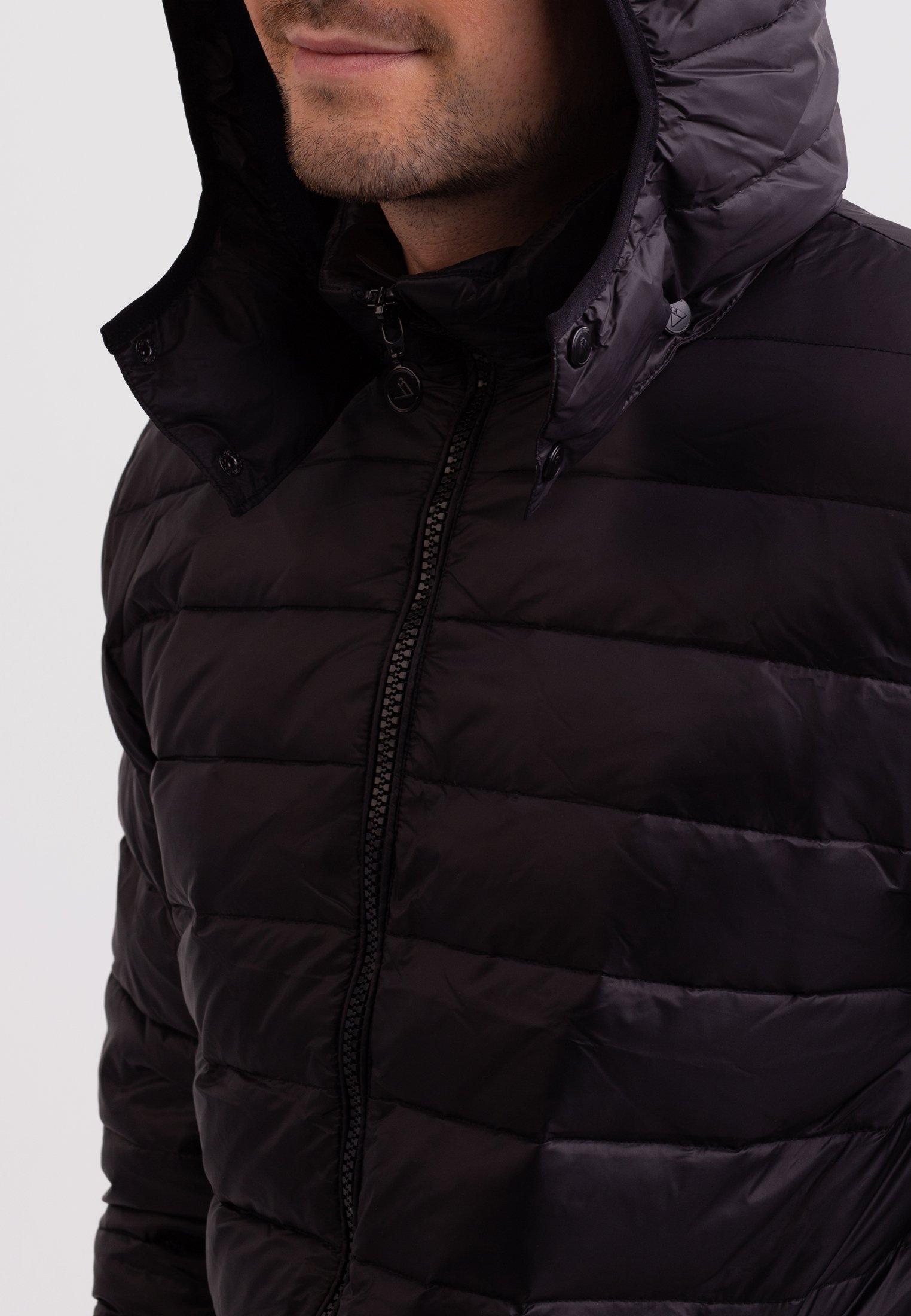 CASH-MERE.CH Daunenjacke mit Kapuze Kaschmirfutter  