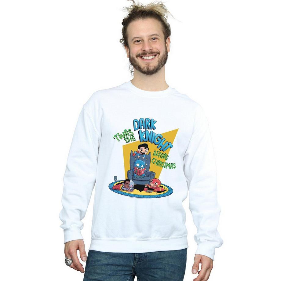 DC COMICS Super Friends Dark Knight Before Christmas Sweatshirt  