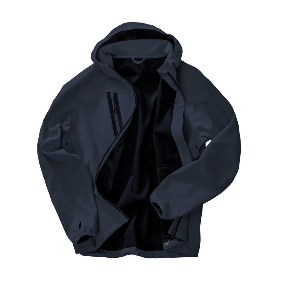 Result Softshelljacke mit Kapuze und recyceltem Material  