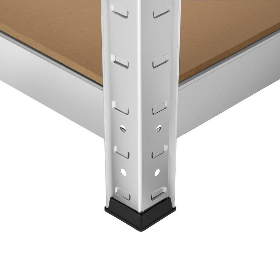 Tectake Schwerlastregalsystem Gustav 3-teilig, 2 in 1 Verwendung als Werkbänke verzinktes Stahlgestell  