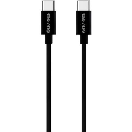 Champion  Câble USB-C 60W 1m Noir 