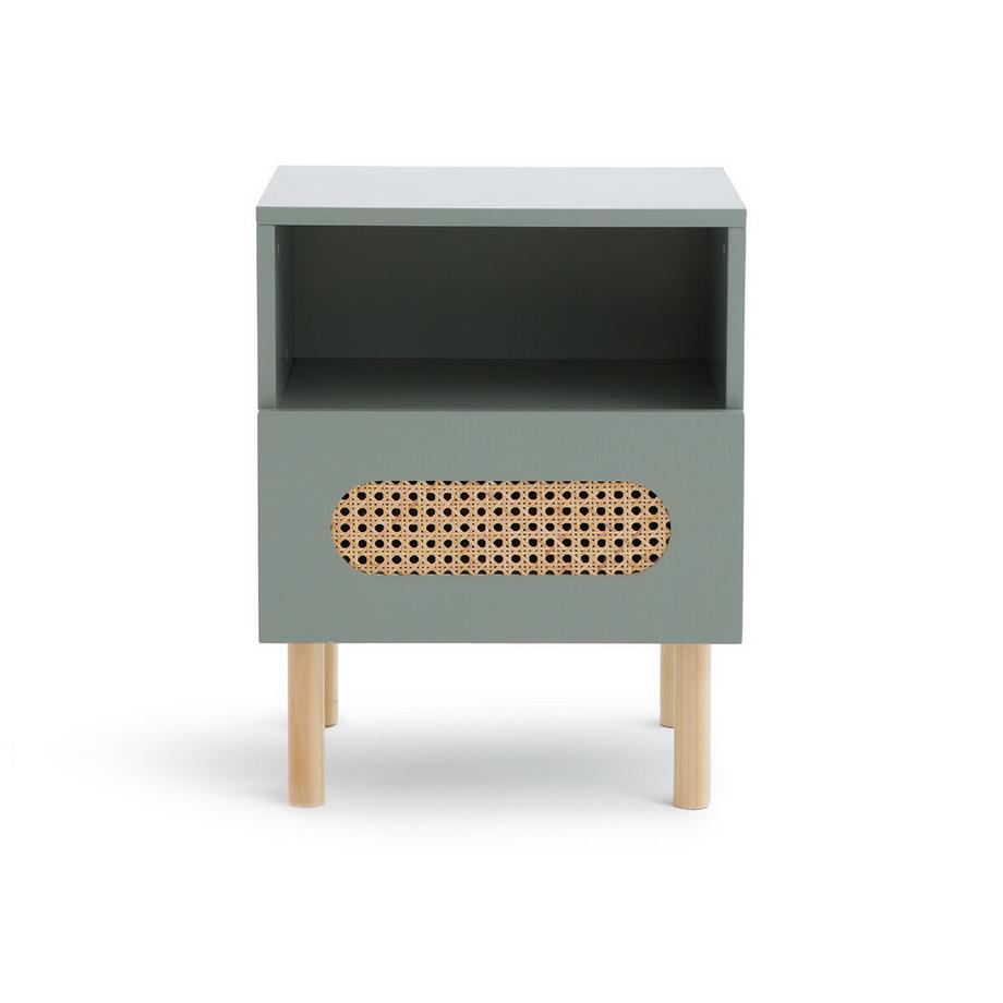 SO'HOME Nachttisch Pacôme mit 1 Rattan-Schublade  