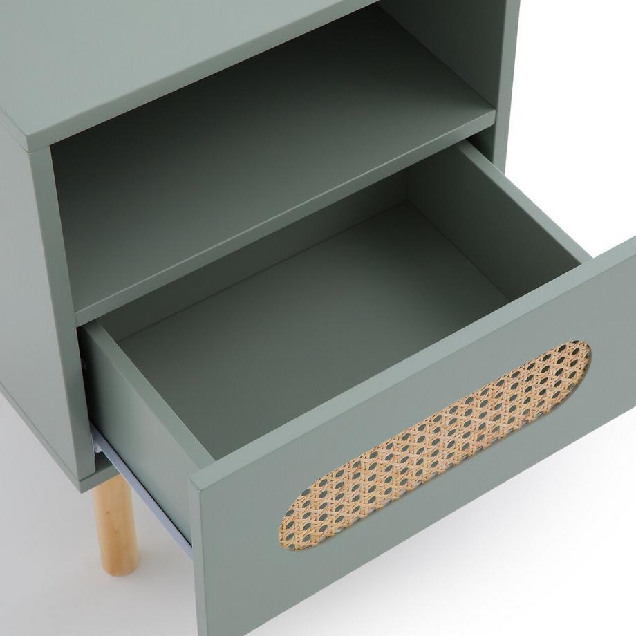 SO'HOME Nachttisch Pacôme mit 1 Rattan-Schublade  