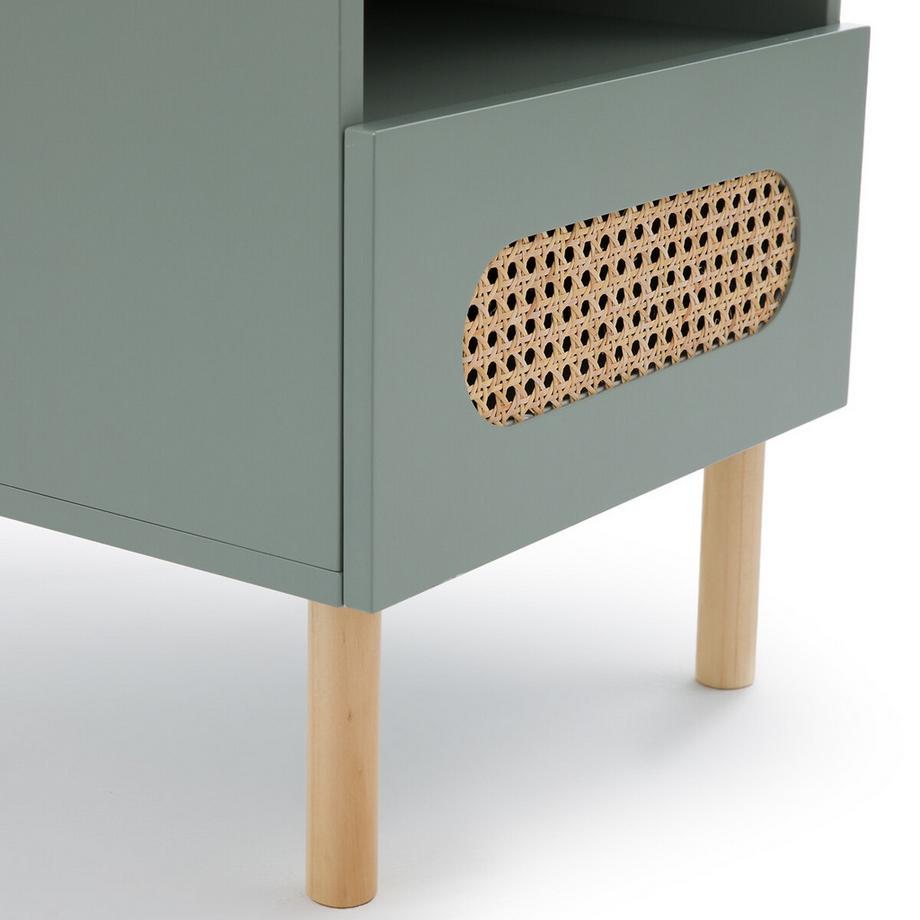 SO'HOME Nachttisch Pacôme mit 1 Rattan-Schublade  