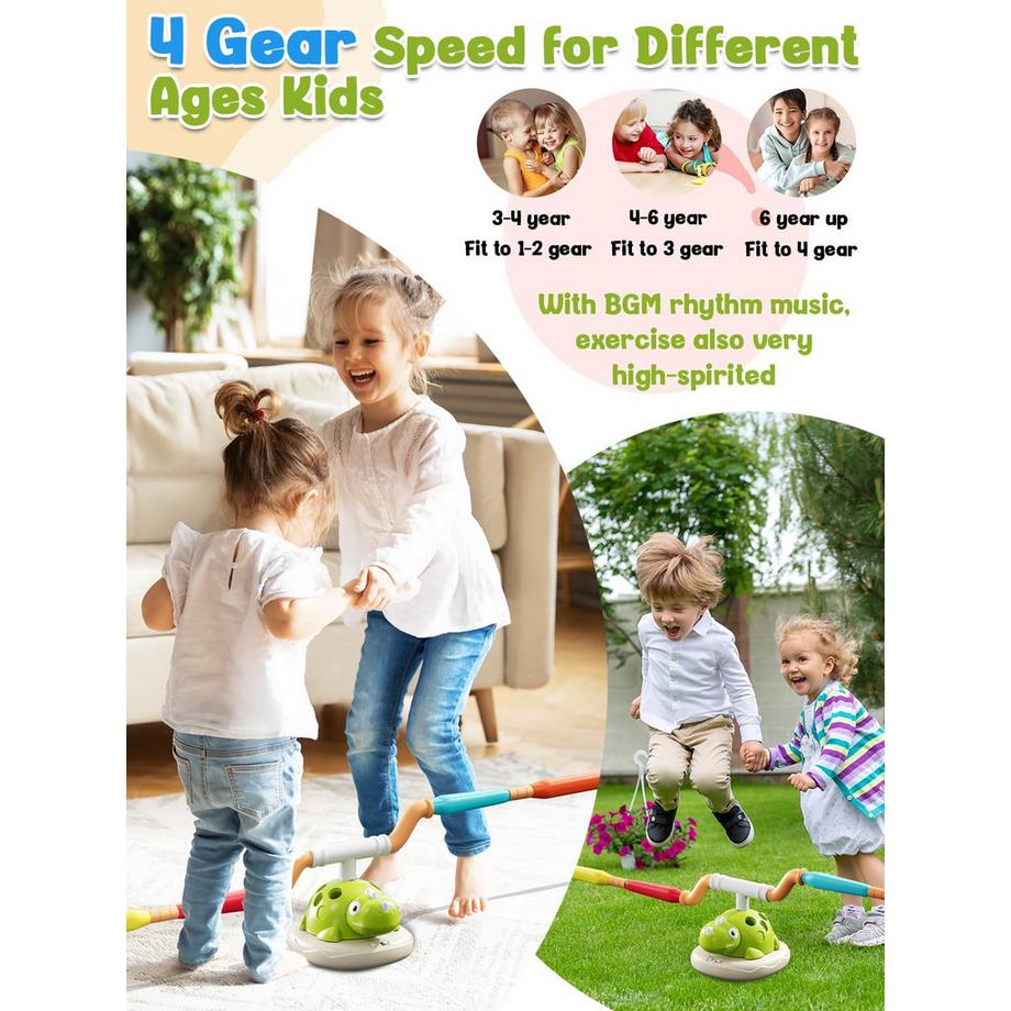 Activity-board  Spiele im Freien für Kinder, Dinosaurier Garten Spielzeug Kinder. Raketenspielzeug, Musik Springseil, Geschenk Kinder 