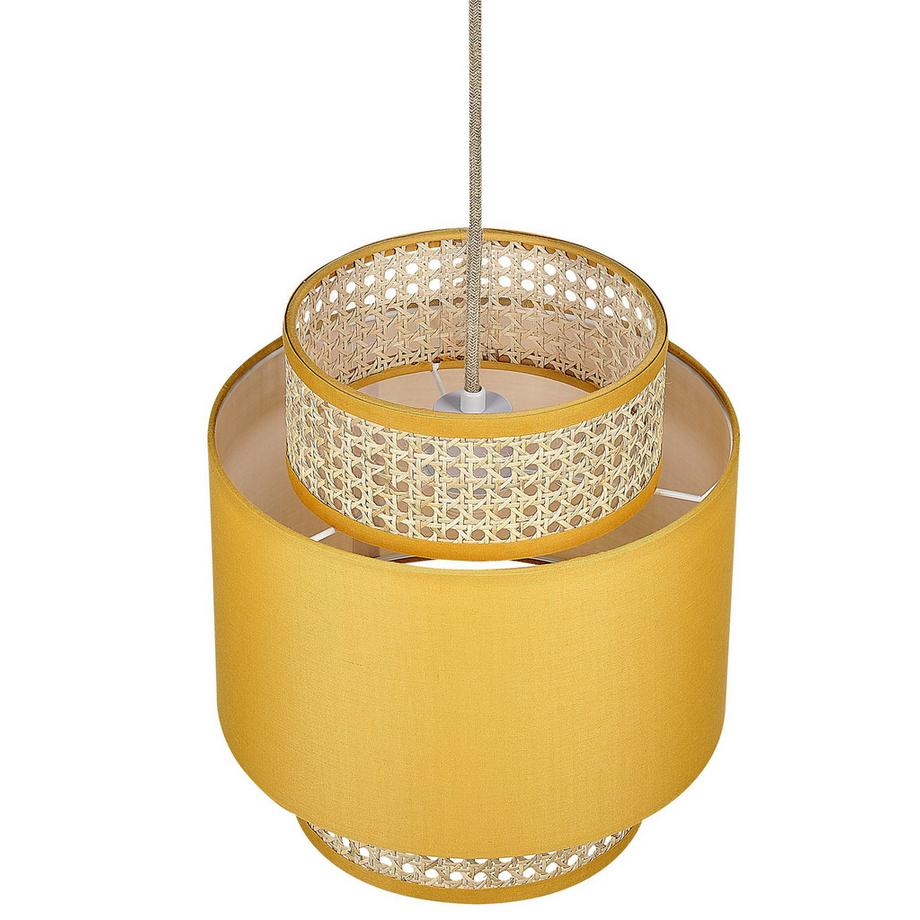 Beliani Hängelampe aus Stoff Boho BOERI  