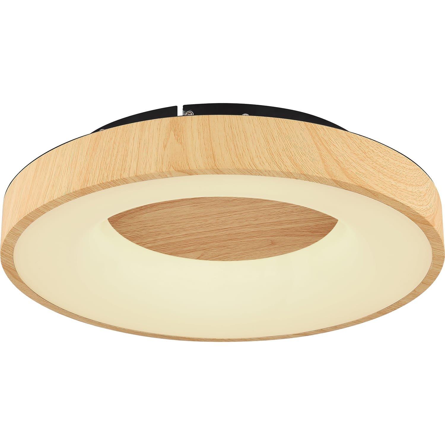 mutoni Plafonnier Jolli métal opale noir LED 40x40x10  