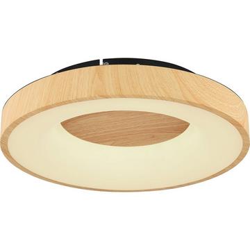 Plafonnier Jolli métal opale noir LED 40x40x10