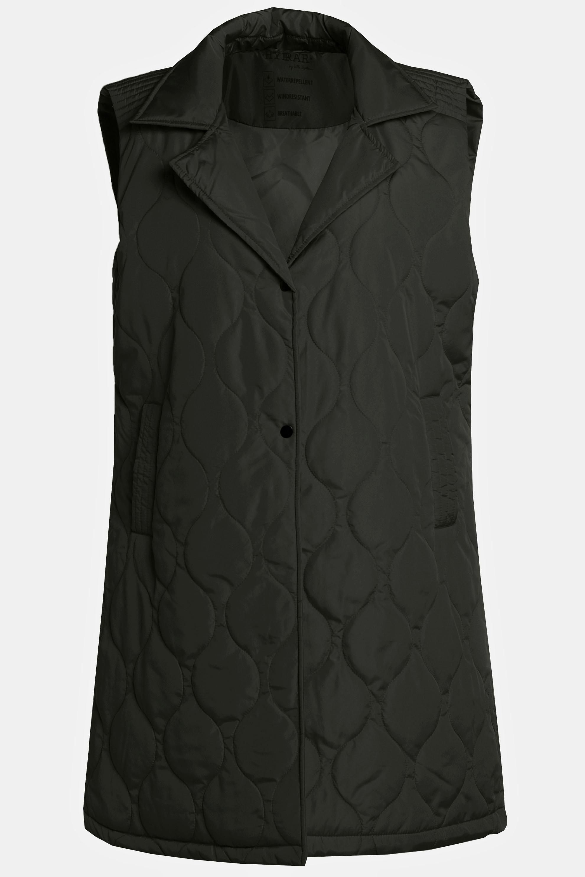 Ulla Popken  Gilet fonctionnel matelassé HYPRAR, imperméable, sans manches 