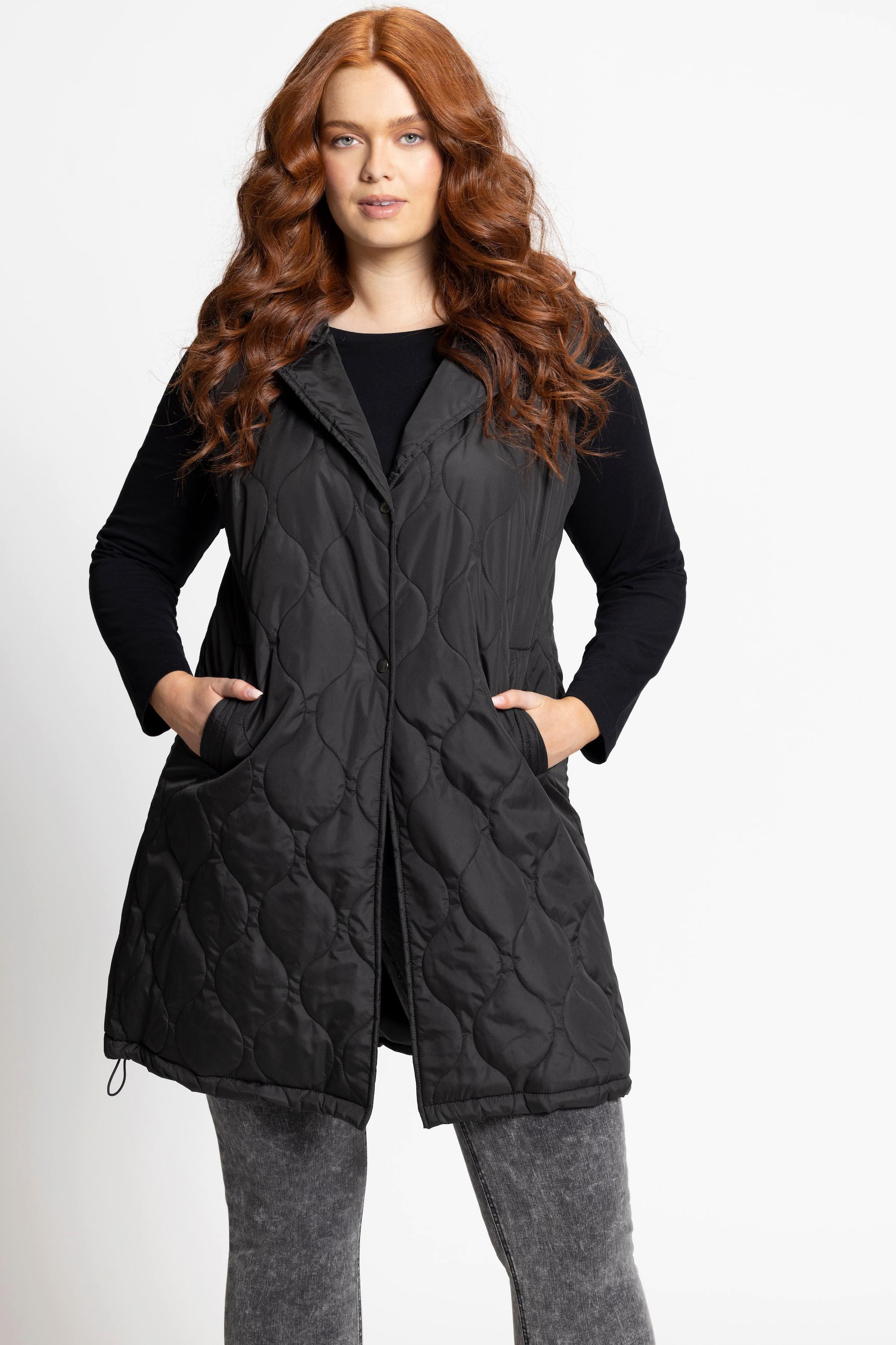 Ulla Popken  Gilet fonctionnel matelassé HYPRAR, imperméable, sans manches 