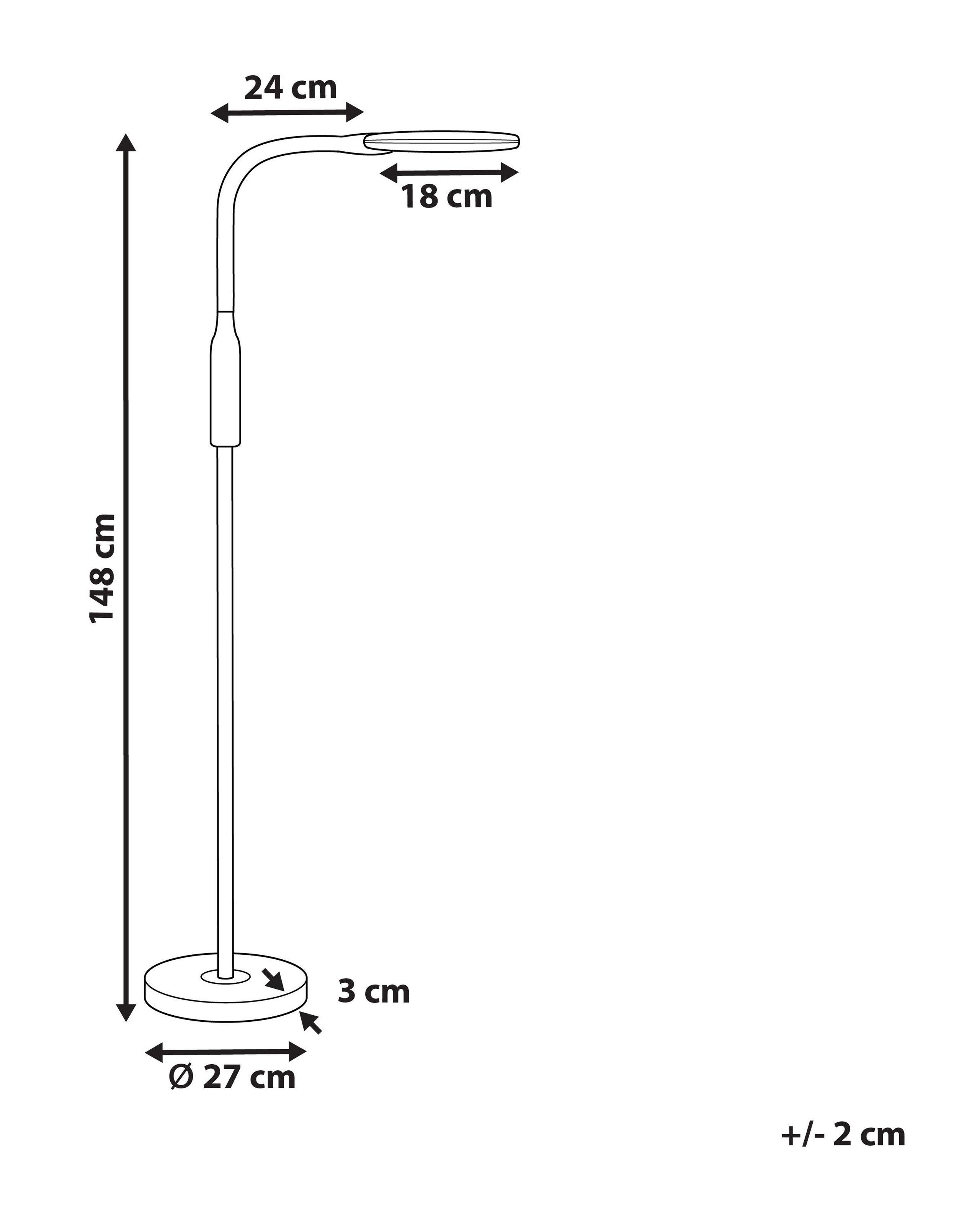 Beliani Lampadaire en Matière synthétique Moderne CASSIOPEIA  