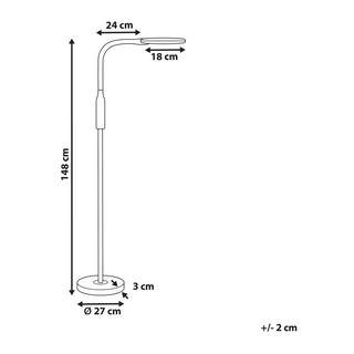 Beliani Lampadaire en Matière synthétique Moderne CASSIOPEIA  