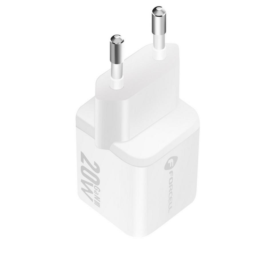 Forcell  Chargeur 20W GaN USB-C + USB Forcell 