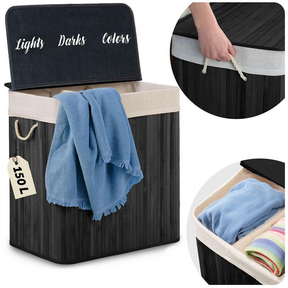 Panier à linge en  avec couvercle