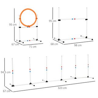 PawHut Ensemble d'agilité pour animaux de compagnie  