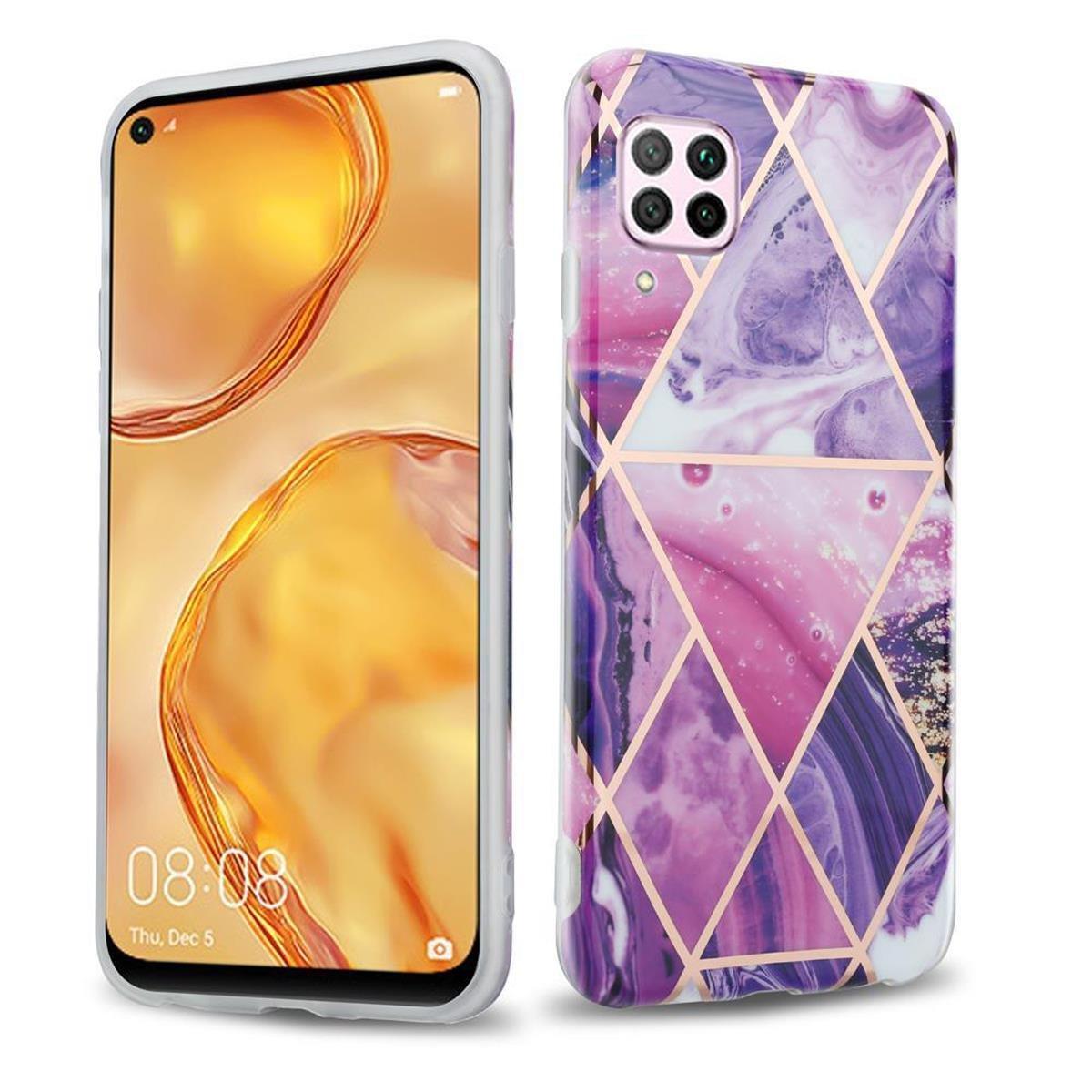 Cadorabo  Hülle für Huawei NOVA 6 SE  P40 LITE  NOVA 7i aus TPU Silikon mit Muster Mosaik 