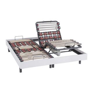 DREAMEA Set relax doghe e sospensioni 100% lattice 5 zone Bianco 2 motori OKIN MENELAS  