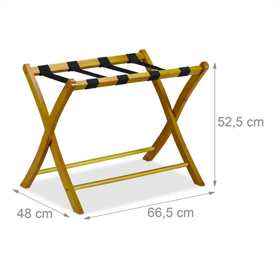 B2X  Support de valise pliable en bois 