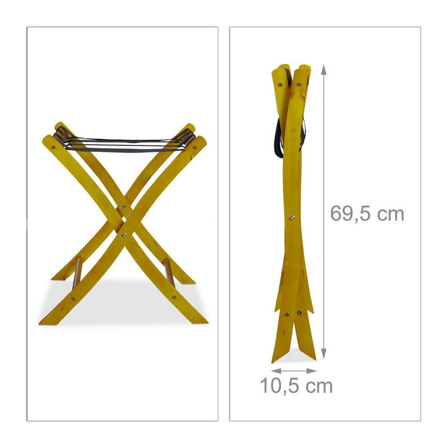 B2X  Support de valise pliable en bois 